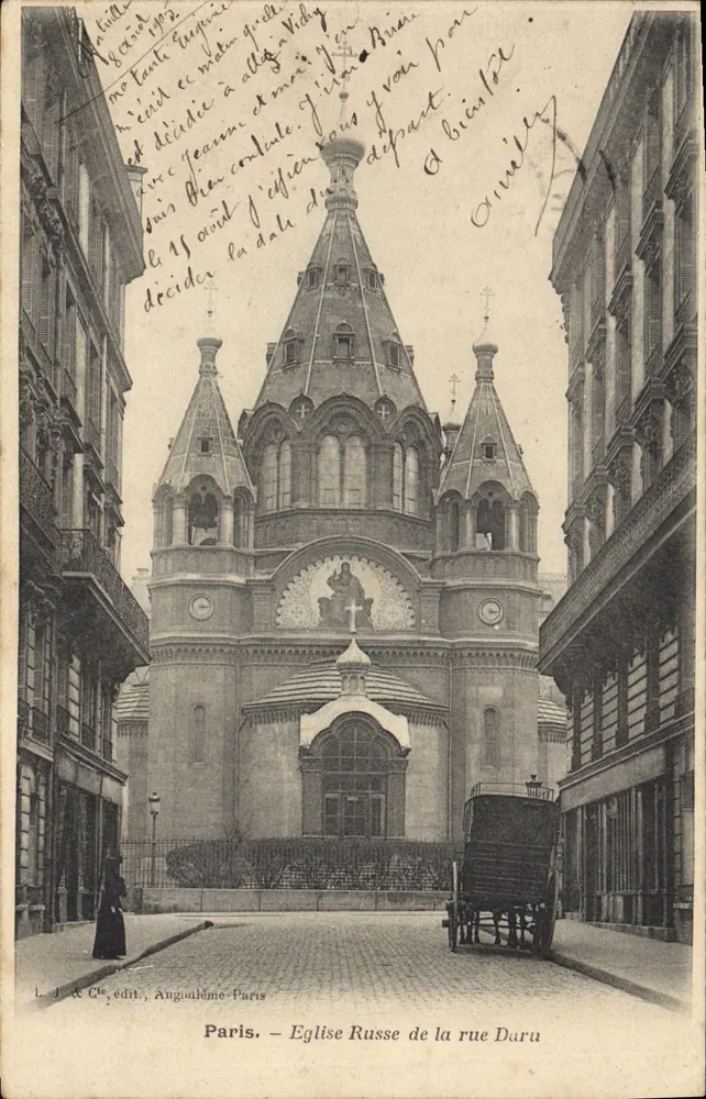 Paris — Russische Kirche der Rue Daru — L. J. & Cie, Verlag, Angoulême-Paris - Vorderseite