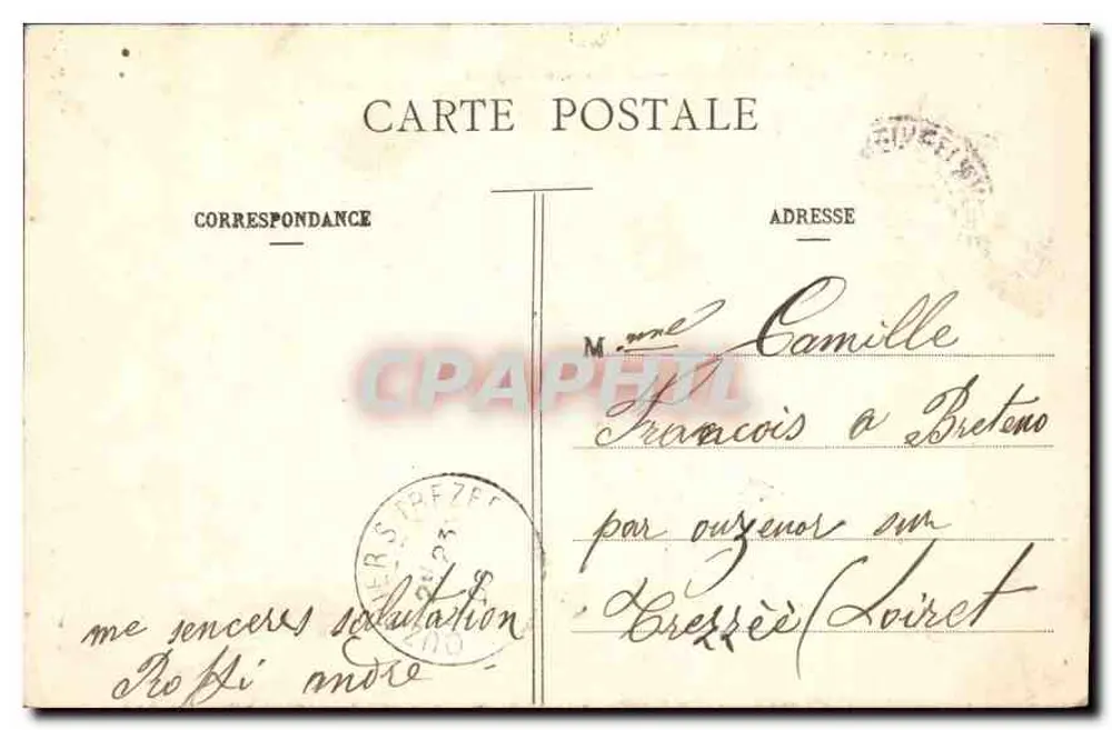 Paris - A Estação de Lyon — editor Celestins Adi-Jano, n° 114 - Verso