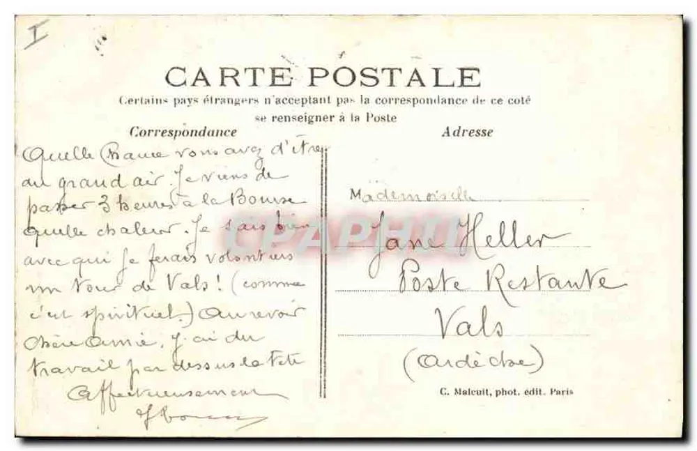 Bois de Boulogne — Moulin à vent — C. M. editora - Verso