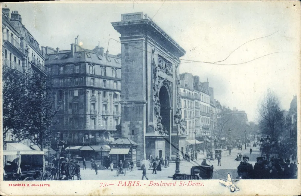 Paris — Boulevard Saint-Denis — editor Source Rizier, n° 73 - Frente