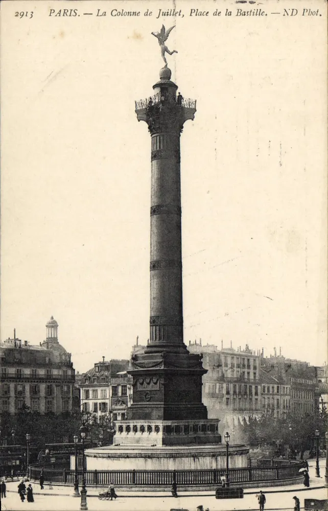 Paris — Die July-Säule, Place de la Bastille — ND Phot. - Vorderseite