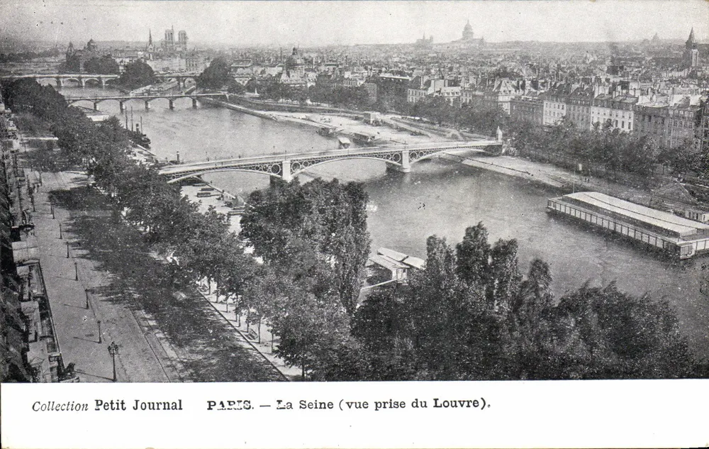 Paris — Die Seine (Aussicht vom Louvre) — Sammlung Petit Journal - Vorderseite