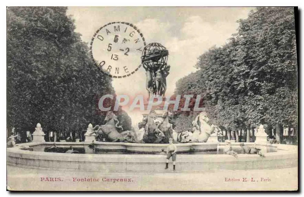 Paris — Fonte Carpeaux — Edição E. L., Paris - Frente