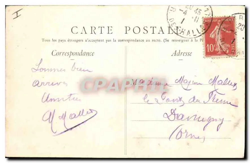 Paris — Fonte Carpeaux — Edição E. L., Paris - Verso
