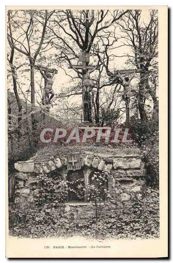 Paris - Montmartre - (Le Calvaire) — Croix du Calvaire — éditeur non identifié, n° de série 129 - Frente