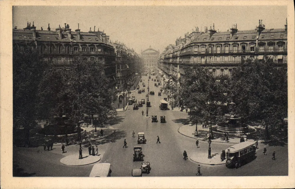 Place de l'Opéra — Paris — Editor Lévy & Régnier, 44 rue Lepelletier - Frente
