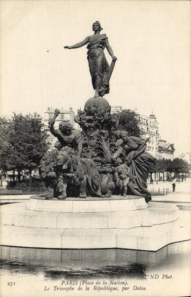 Paris (Place de la Nation) — Der Sieg der Republik, von Dalou — ND Pbot. - Vorderseite