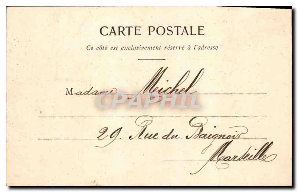 Paris - Conservatório dos Artes & Ofícios — editor Cordial Bouyssou, n° 130 - Verso