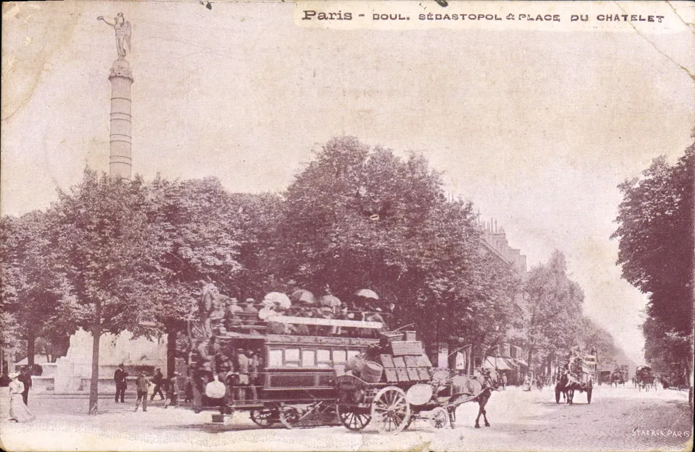 Paris - Douol. Sédastopol auf dem Place du Châtelet — Staerik Paris - Vorderseite