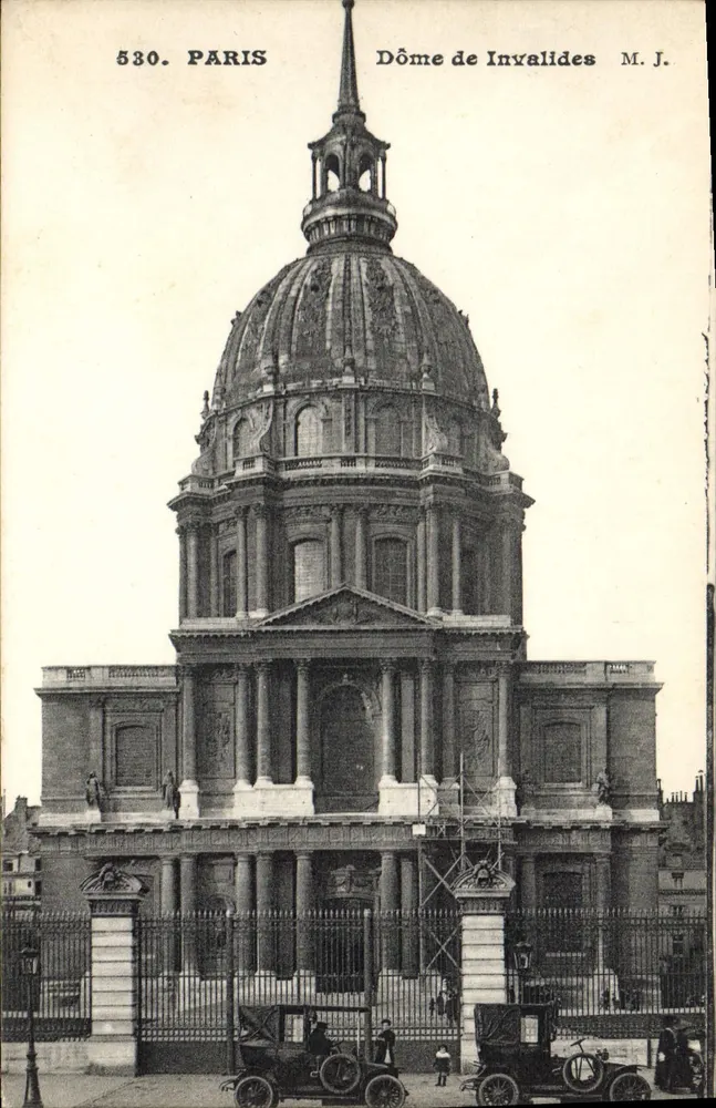 Dôme dos Invalides — Paris — M. J. n° 530 - Frente