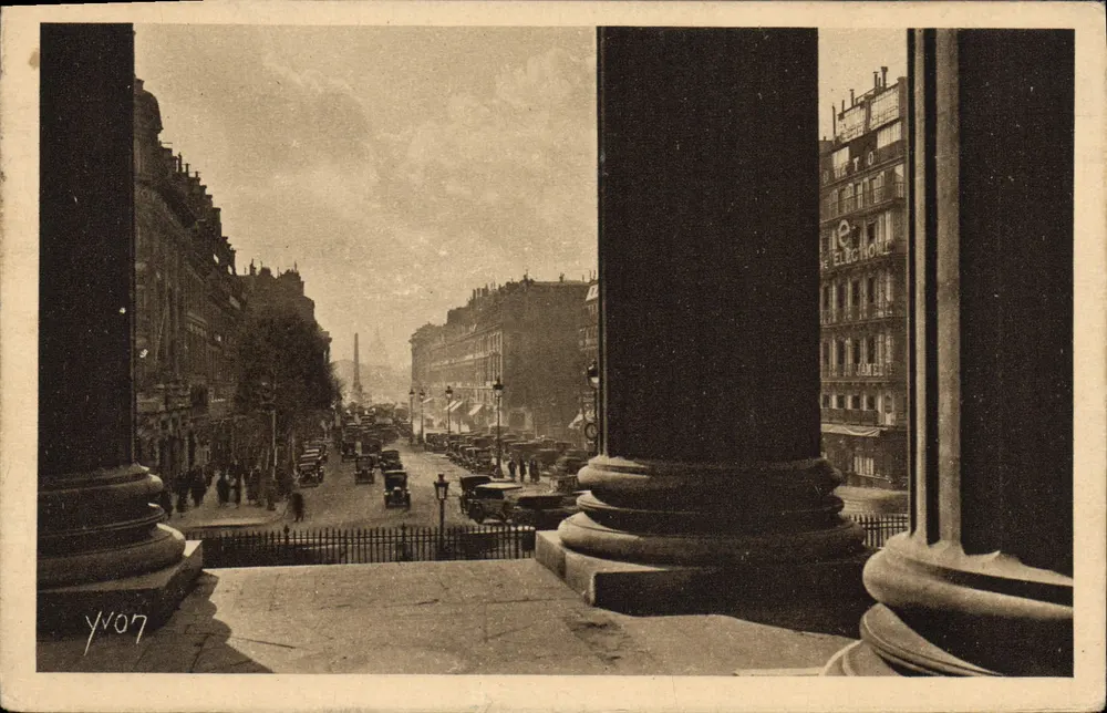 Paris — Rue Royale aus der Sicht der Madeleine — Édition YVON, Serie 105 - Vorderseite