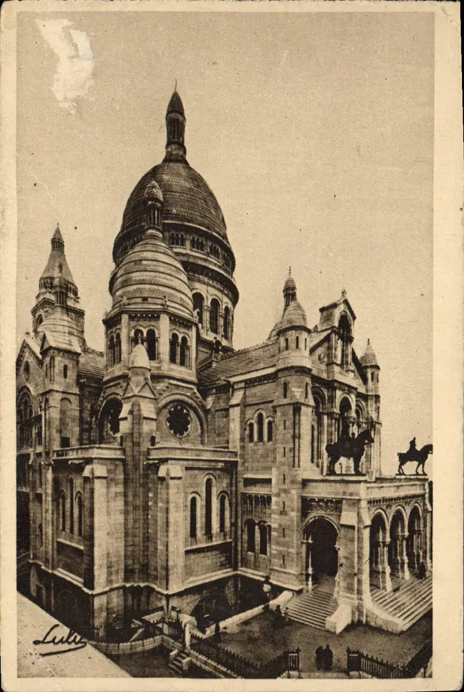 Paris-Montmartre — Basilique du Sacré-Cœur — Verlag L. Lully, Nr. 2 - Vorderseite