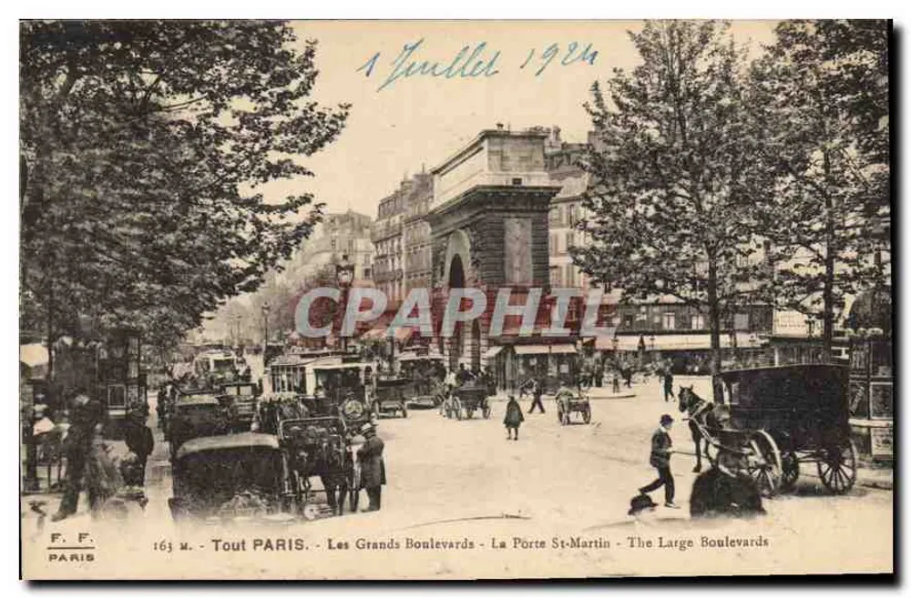 Die Grand Boulevards - Die Porte St-Martin — Alles PARIS — F. F. PARIS, Nr. 163 - Vorderseite