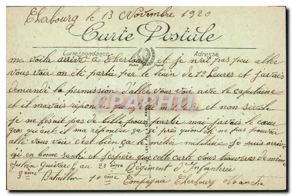 Paris — O Grande Palácio — LL. — n°36 - Verso