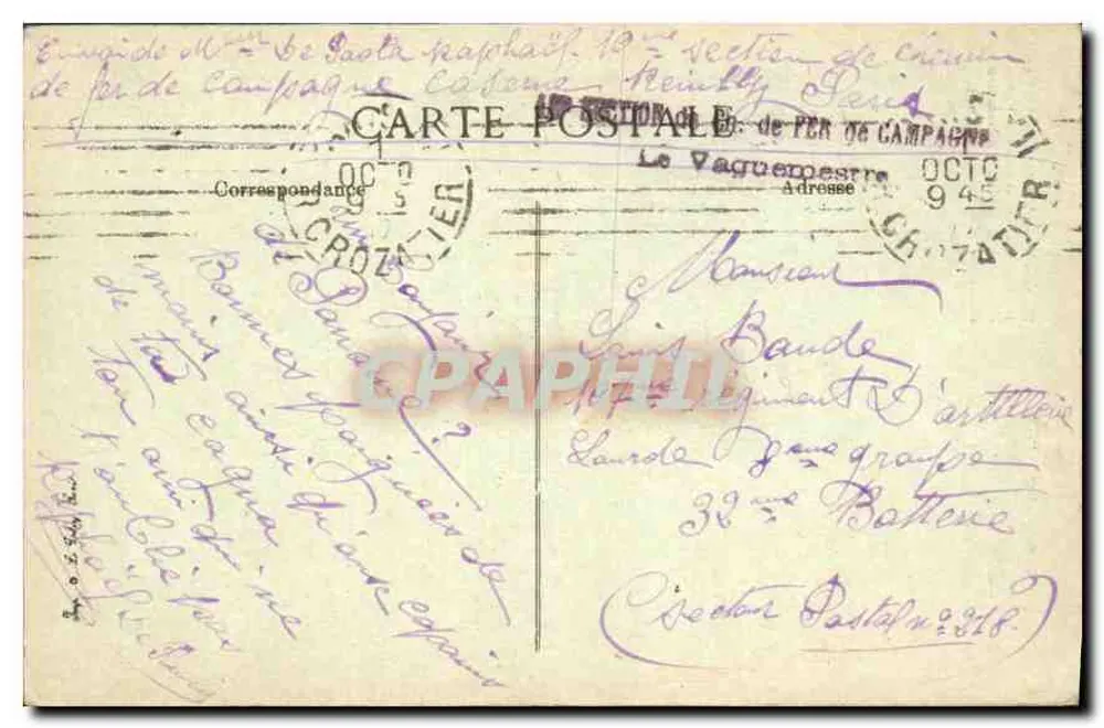 Place de la Bastille — La Colonne de Juillet — éditeur Paris-Bastille, n° 4092 - Rückseite