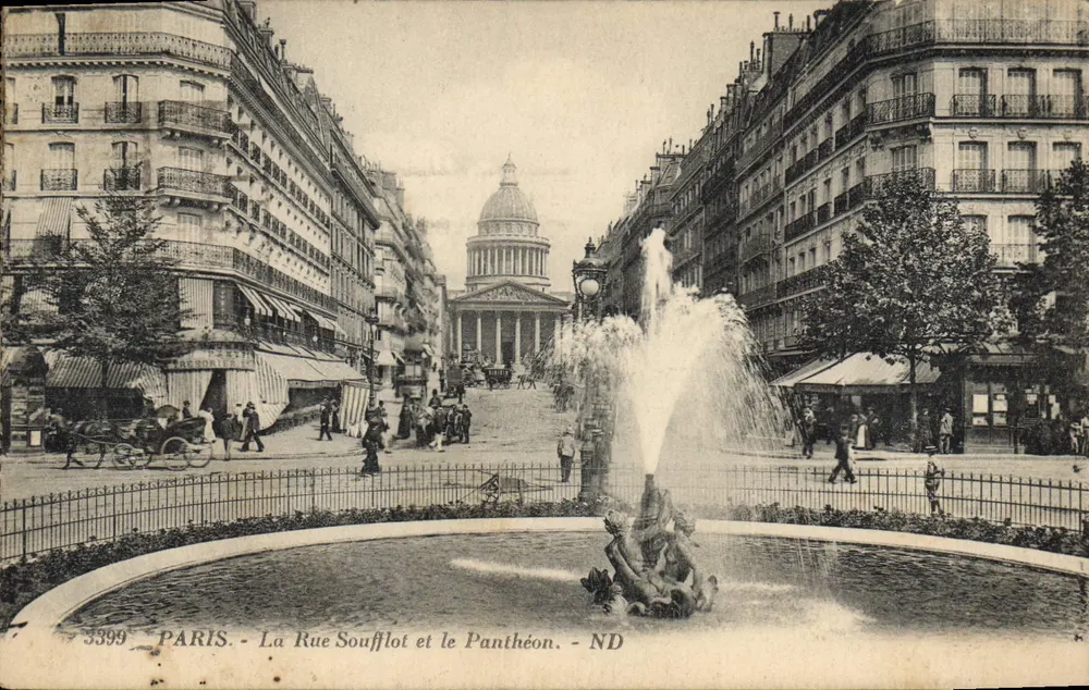 Paris - Straße Soufflot und der Panthéon - ND - Vorderseite