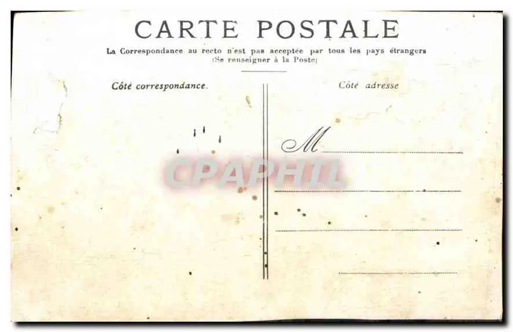 PARIS — Cour du Carrousel — sem editor ou número visível - Verso