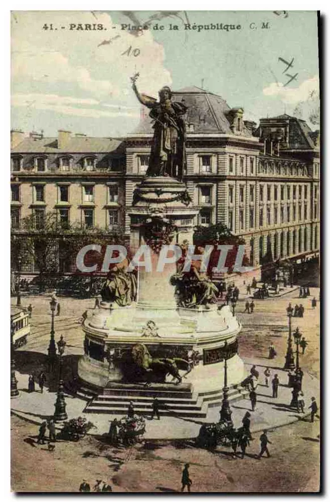 Place de la République — Paris — C.M. n°41 - Frente