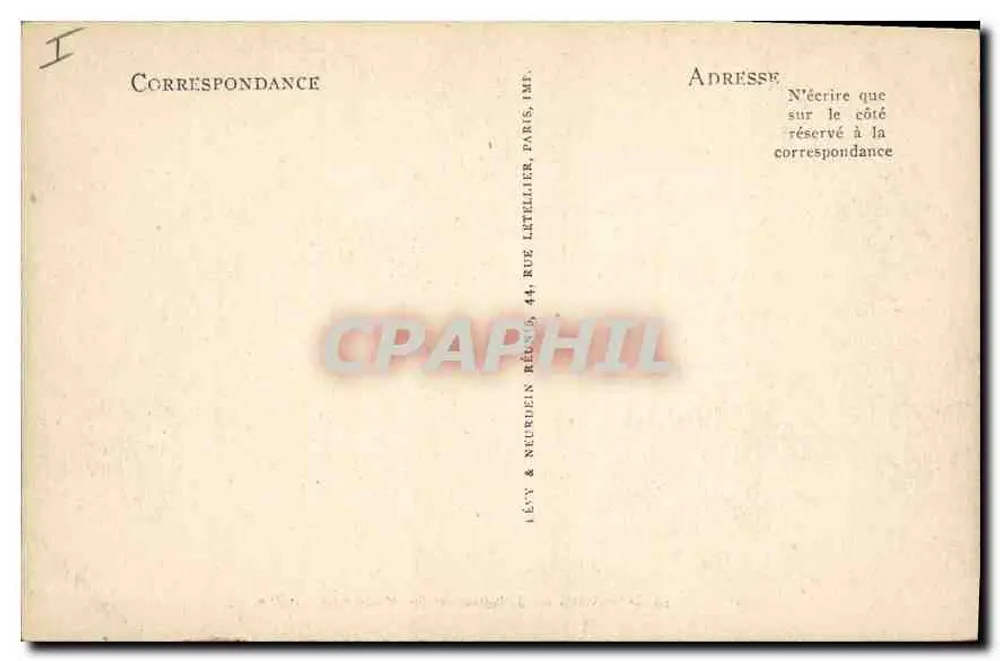 Parigi — La Chiesa della Madeleine — Editore Lévy & Neuenen, n° 19 - Verso