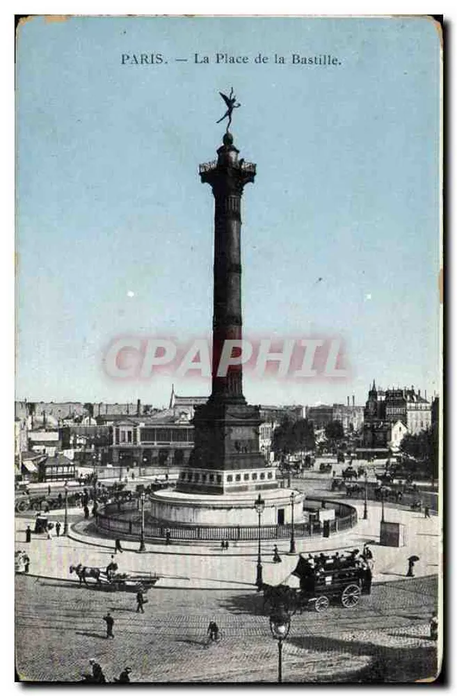 Paris — La Place de la Bastille — éditeur CPAPHIL - Frente