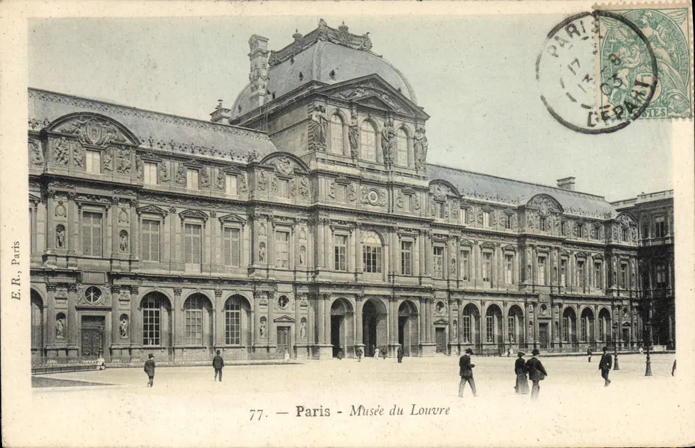 Paris - Museu do Louvre — E.R., Paris, n°77 - Frente