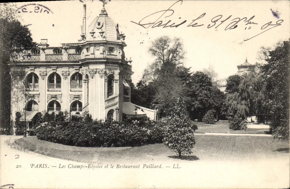 Parigi — I Campi Elysi e il Ristorante Paillard — LL. - Recto