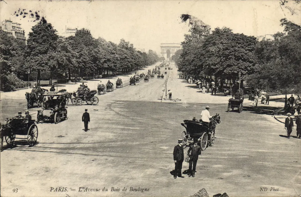 Paris — Avenue du Bois de Boulogne — ND Phot - Vorderseite