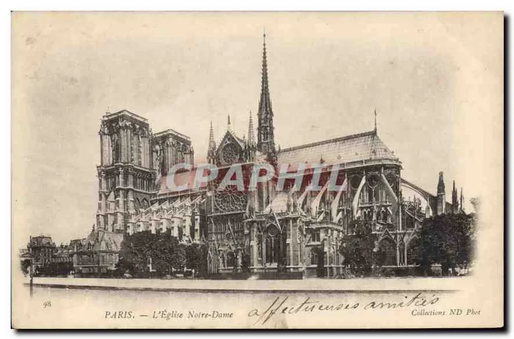 PARIS — A Igreja de Nossa Senhora — Coleções ND Fot n°98 - Frente