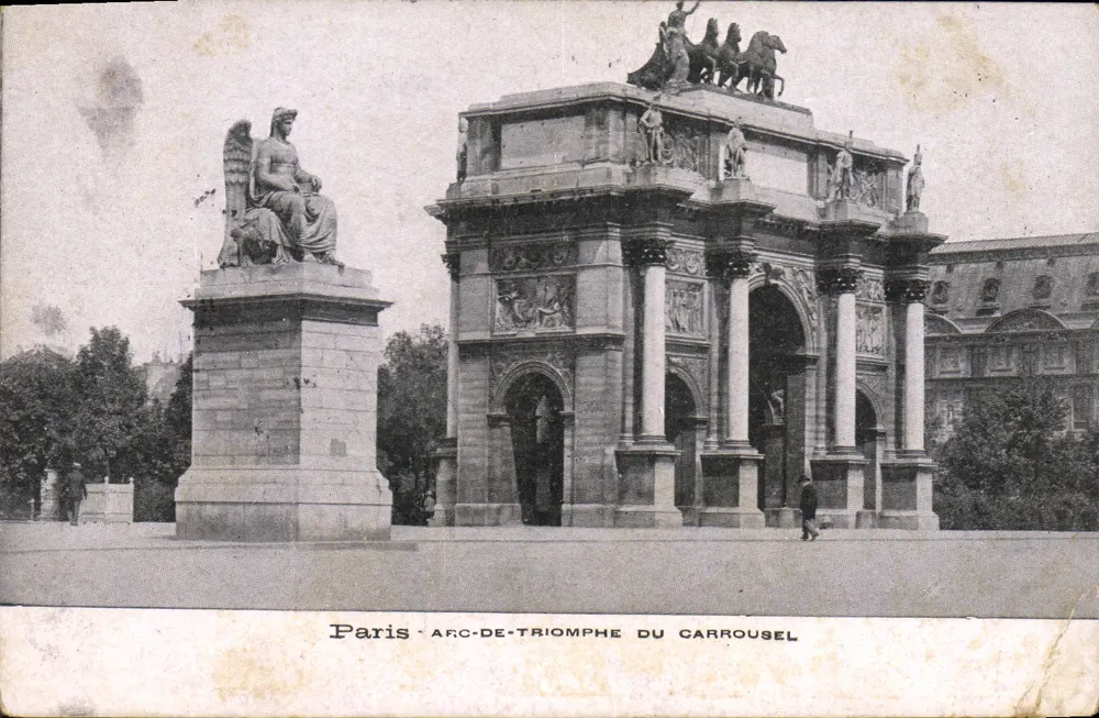 Paris — Arc de Triomphe du Carrousel — éditeur imprimeur non visible - Awers