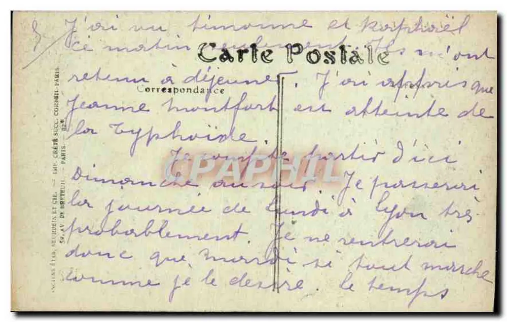 PARIS. — Vista do Panteão. — Editor: G. Av. de Hirtzueil, Paris. N° 87 - Verso