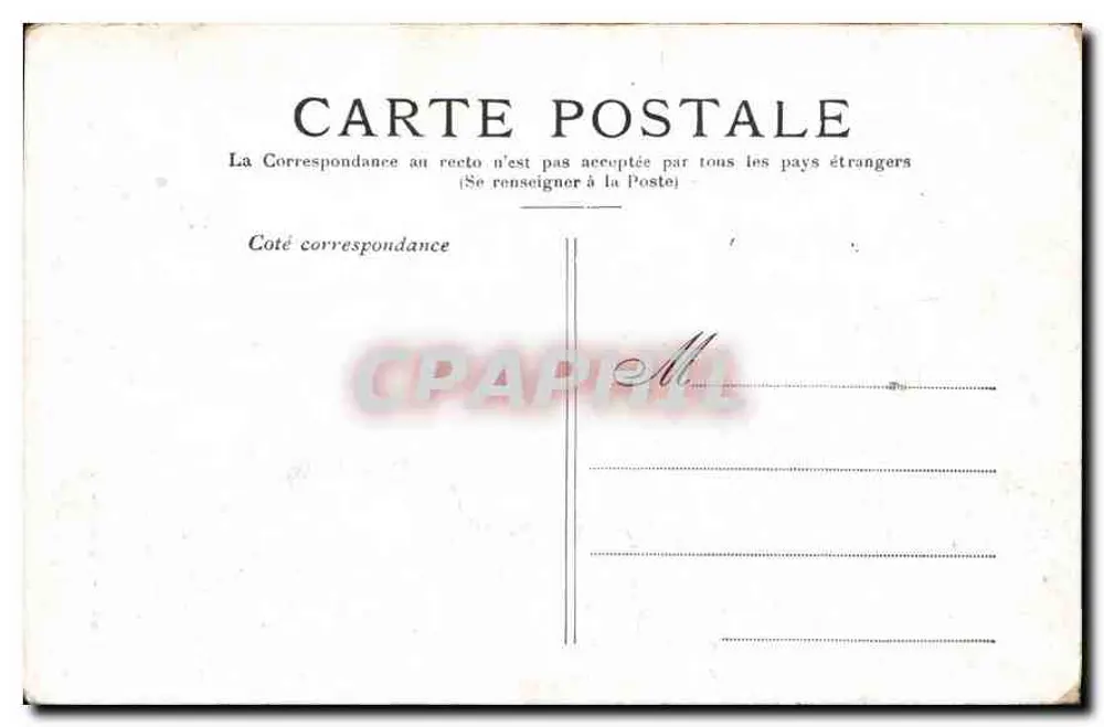 Paris — O Panteão — Editor anônimo, número de série não visível - Verso