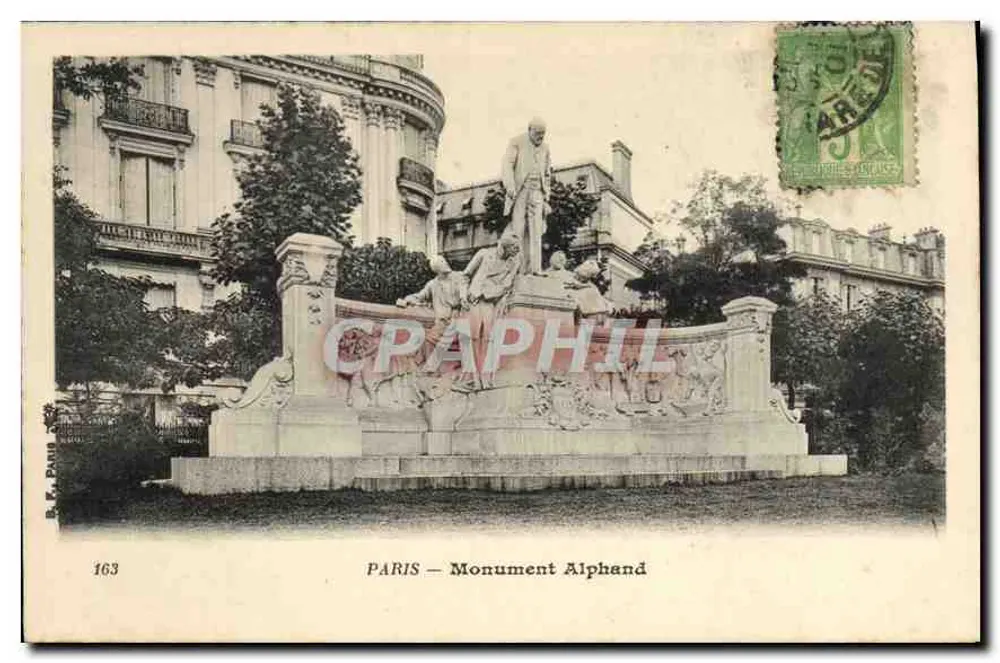 PARIS — Monument Alphand — B. F. Paul, n° 163 - Frente