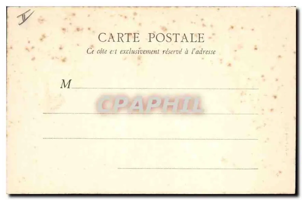 PARIS — Monument Alphand — B. F. Paul, n° 163 - Verso