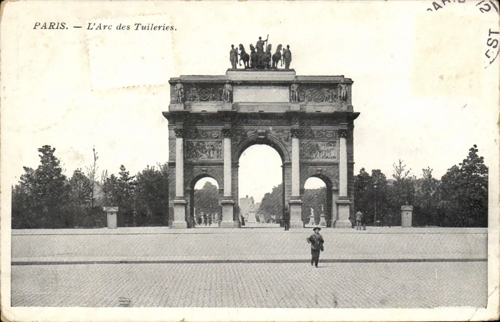 Paris — O Arco das Túliers — editor desconhecido, número de série não visível - Frente