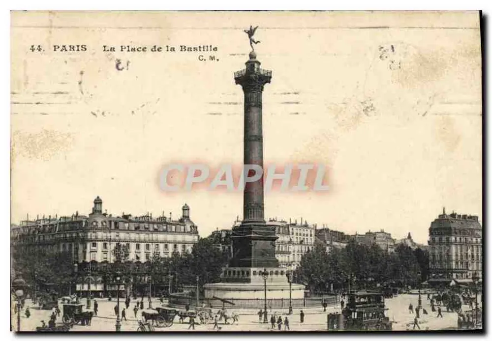 Paris — A Praça da Bastilha — C.M. n°44 - Frente