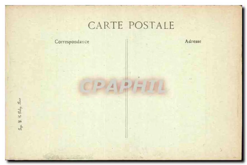 Paris — Os Boulevards, vistos da Madeleine — editor não identificado, n° de série 4021 - Verso