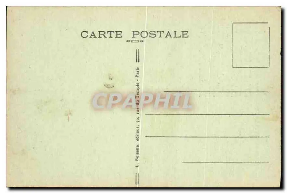 Paris-Montmartre — Basilika des Heiligen Herzens — L. Boissée, Verlag, 50 rue du Temple - Paris - Rückseite