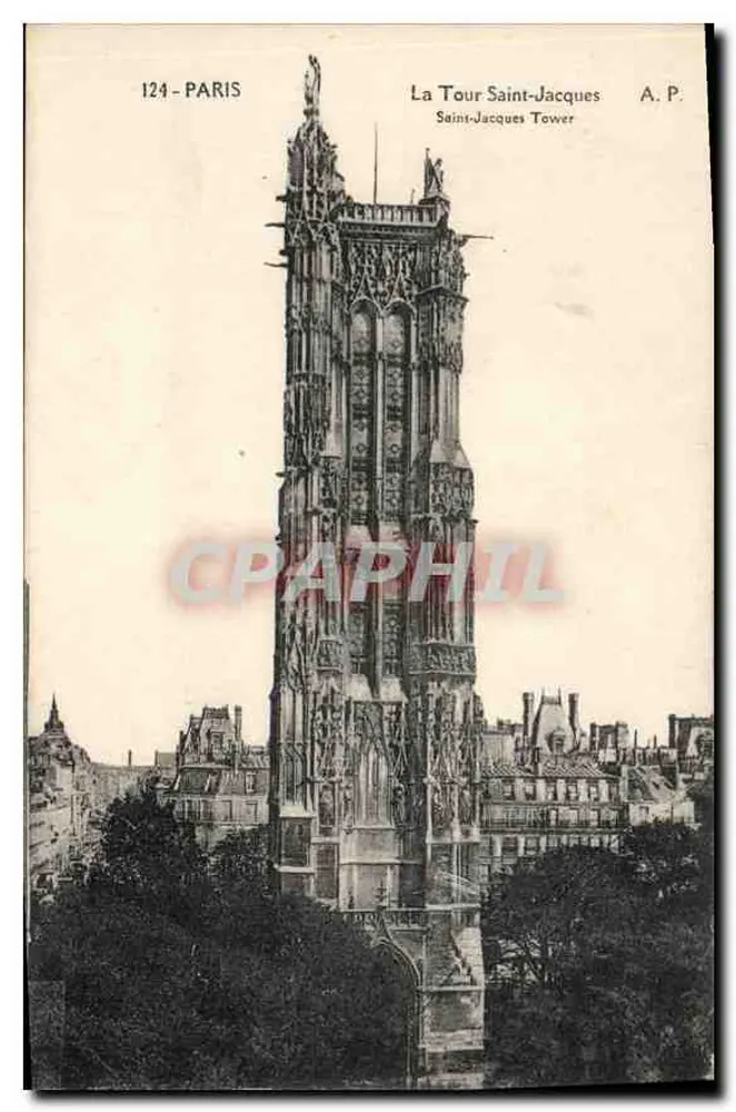 La Tour Saint-Jacques — Paris — A. P. - Frente