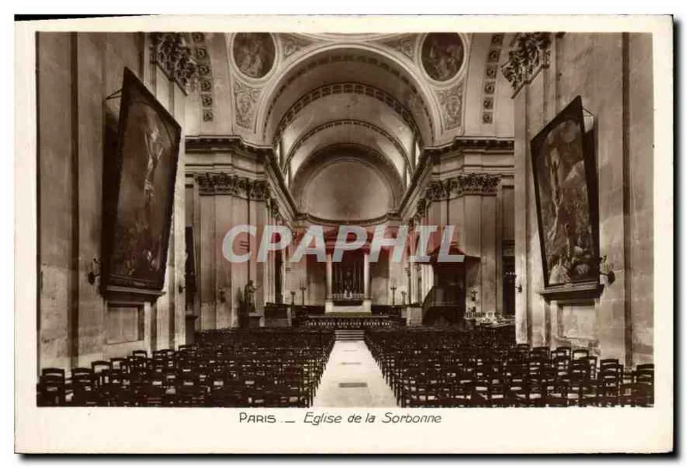 Paris — Igreja da Sorbonne - Frente