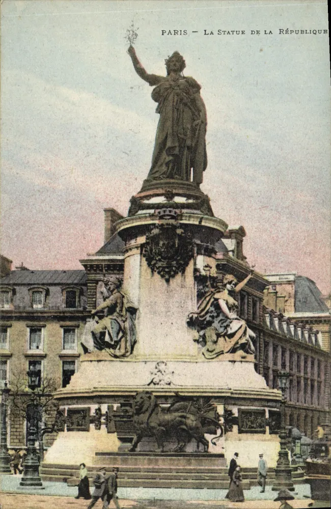 Paris — A Estátua da República — Éditeur L. Dupont, Imp. Fils, Paris - Frente