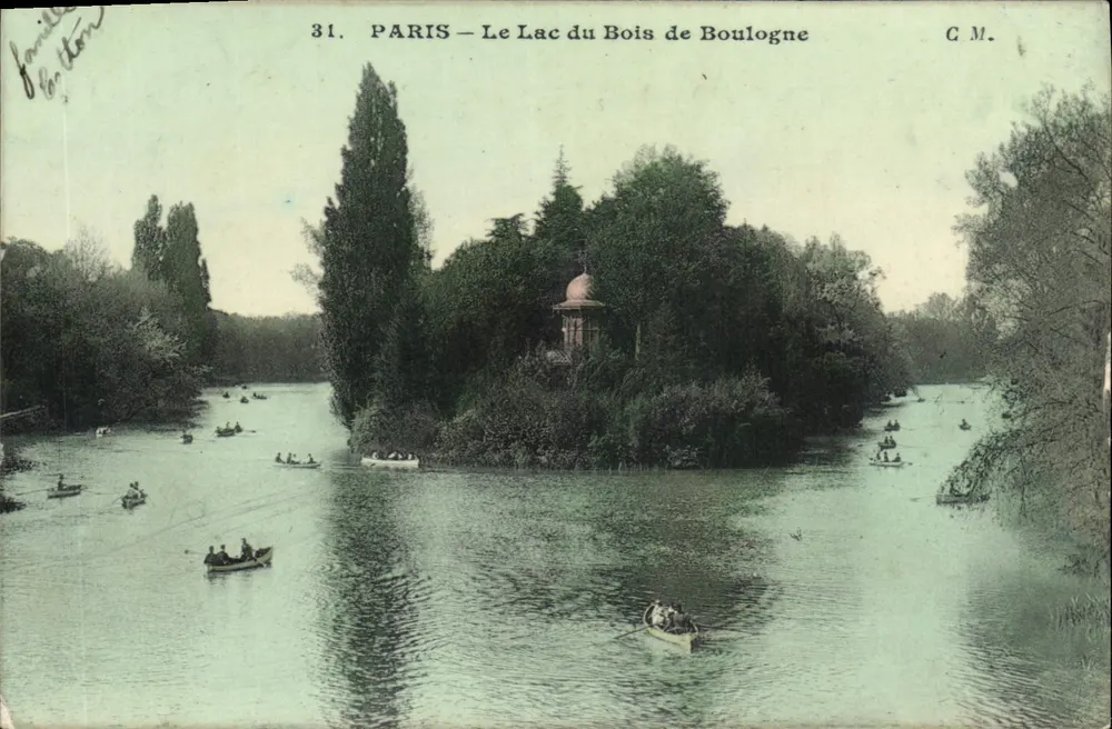 PARIS — Ansicht des Sees im Bois de Boulogne — C.M. n°31 - Vorderseite
