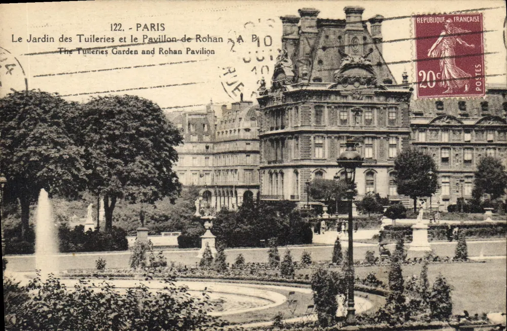 Der Tuileries-Garten und das Pavillon de Rohan — Paris — n°122 - Vorderseite