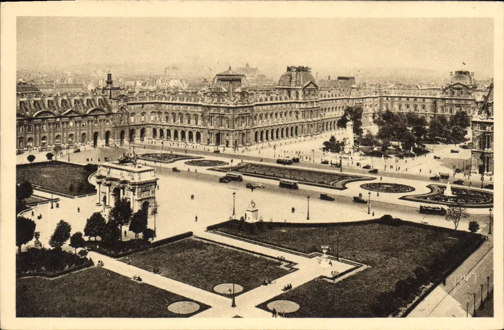 Place du Carrousel — Panoramablick — Les Éditions d'Art Yvon, Paris - Vorderseite