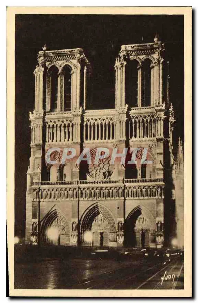 Nossa Senhora de Paris — iluminada — Edições d'Art YVON, n°220 - Frente