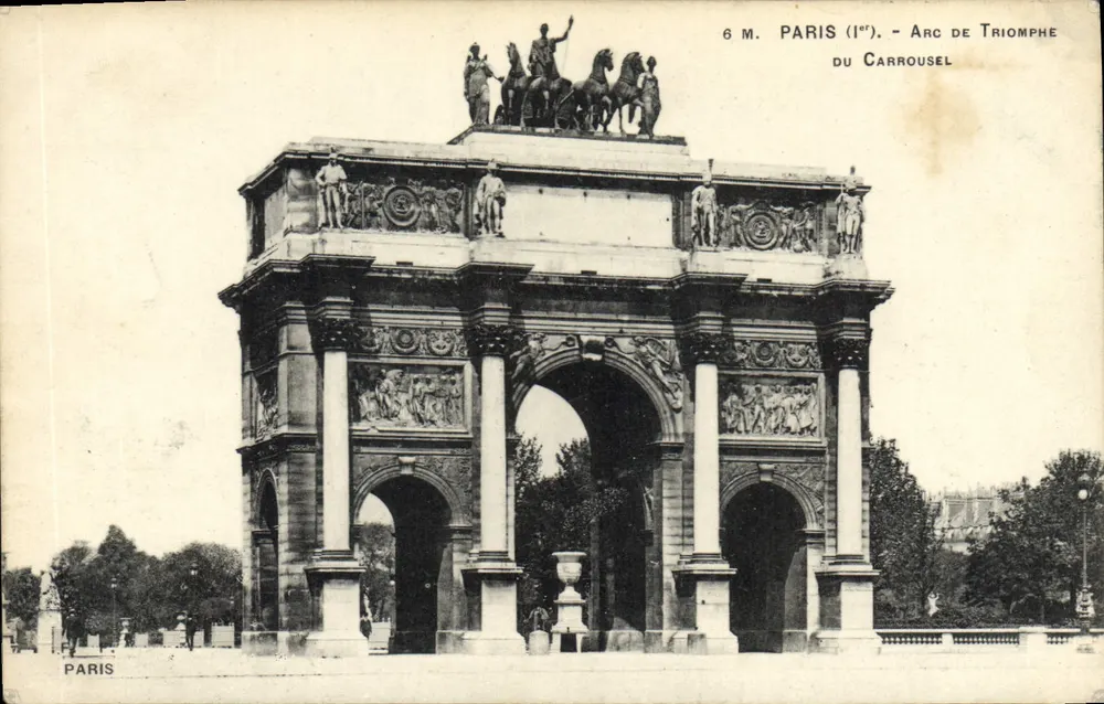 Paris (1er) - Arco do Triunfo do Carrousel — editor Paris - Frente