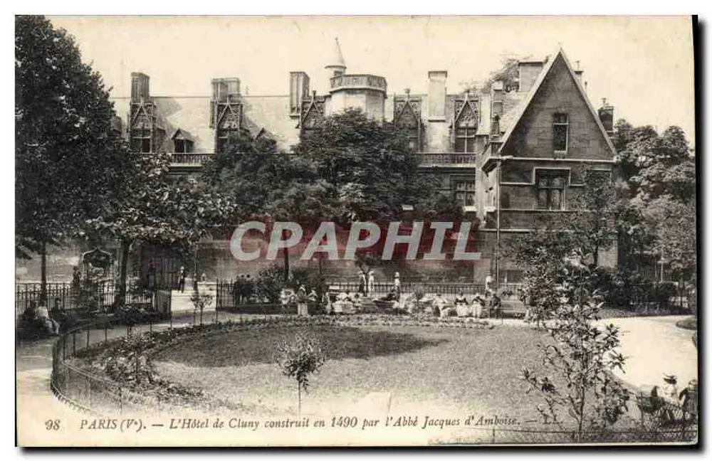 PARIS (V) — Das Hotel de Cluny, erbaut 1490 vom Abt Jacques d'Amboise — 98 - Vorderseite