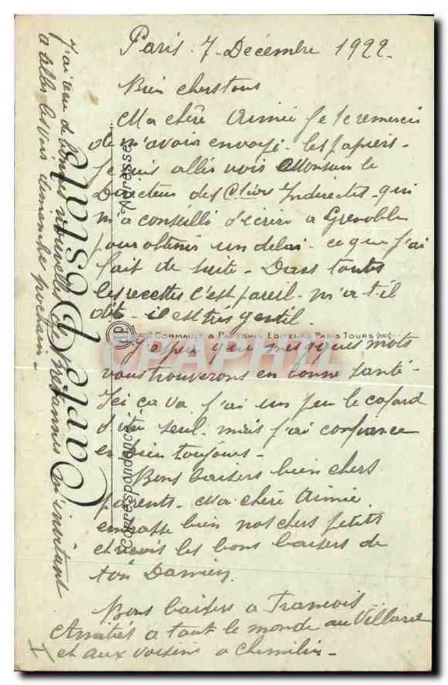 PARIS — Le Monument d'Alfred de Musset — A. P. - Rewers