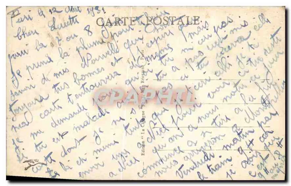Paris - O Ponte Alexandre-III — Edição 'La Cigogne' n°118 - Verso