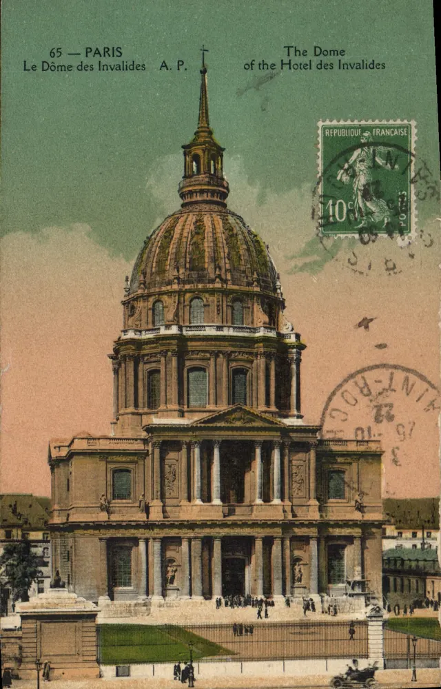 O Domo dos Inválidos — Paris — A.P. — n°65 - Frente