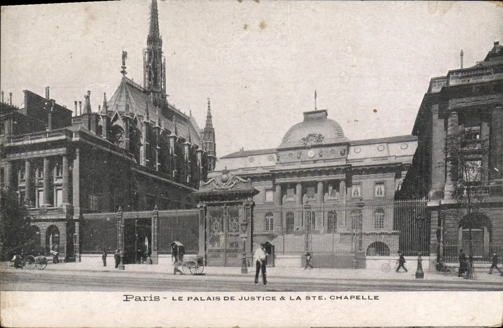 Paris - Das Palais de Justice & die Ste. Chapelle — unbekannter Verlag, Seriennummer nicht sichtbar - Vorderseite